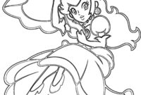 princess peach coloring page