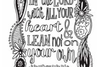 proverbs 3 5 6 coloring page