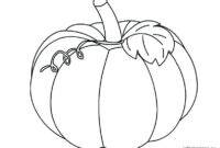 pumpkin leaf coloring page
