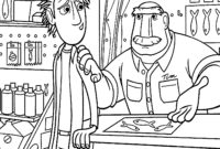cloudy with a chance of meatballs coloring pages