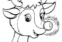 rudolph the red nosed reindeer printable coloring pages