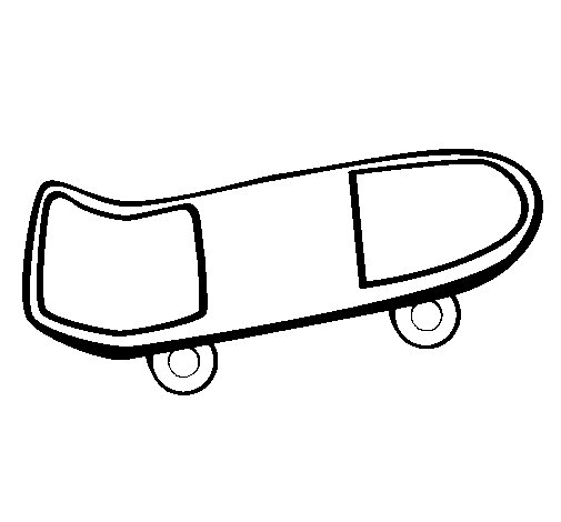 Skateboard coloring page - Coloringcrew.com