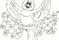 spring bird coloring page spring bird coloring page