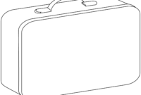 suitcase coloring page