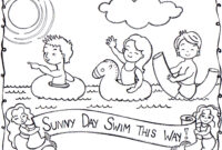 sunny day coloring page