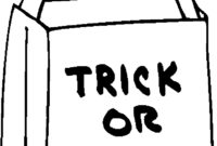 trick or treat bag coloring page trick or treat bag coloring page