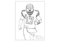 josh allen coloring page josh allen coloring page