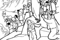 moses and the red sea coloring page moses and the red sea coloring page