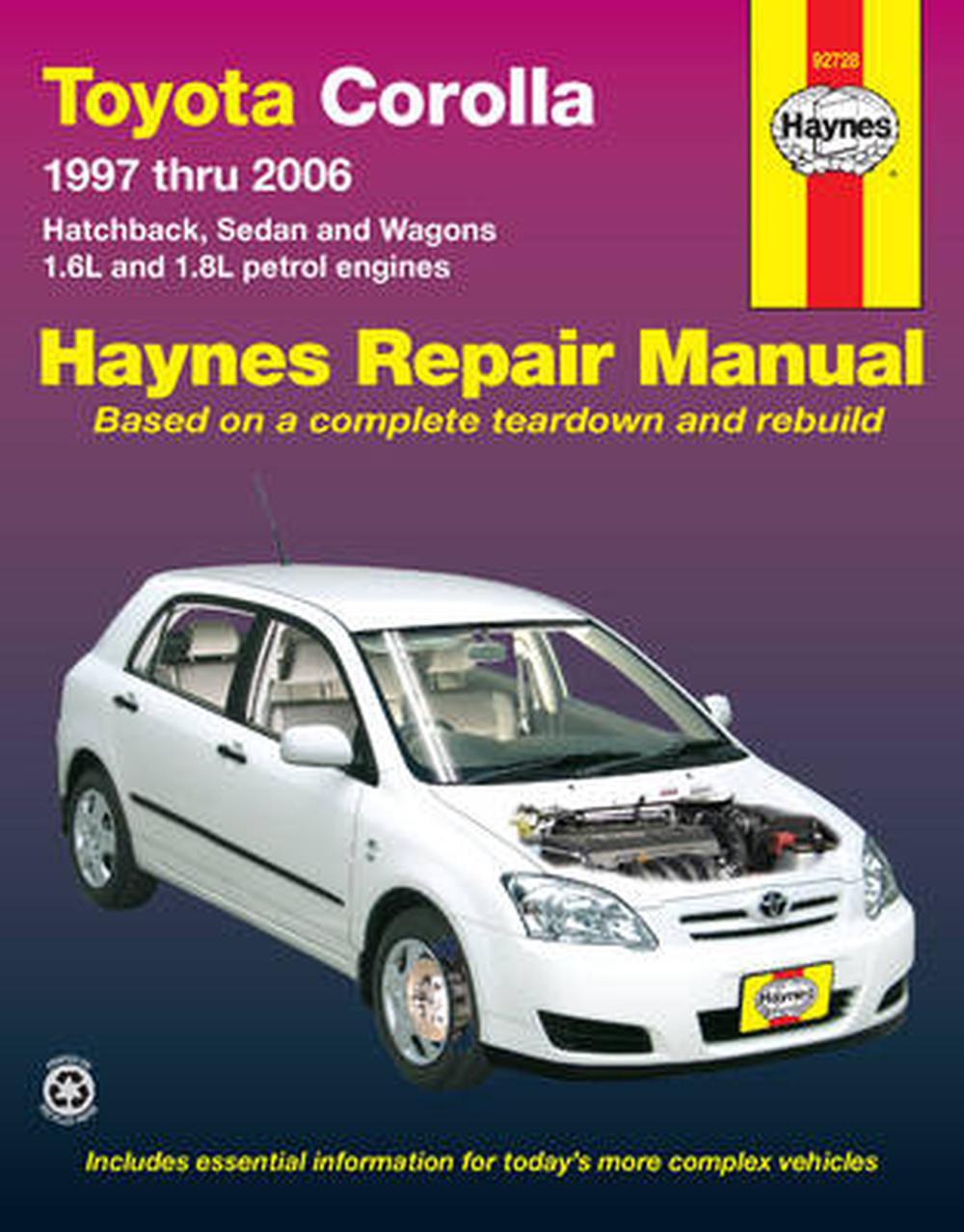 Haynes Automotive Repair Manuals: Toyota Corolla Automotive Repair
