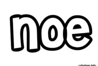coloriage noe