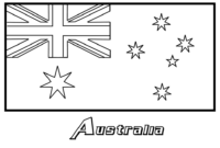 australian flag coloring page australian flag coloring page