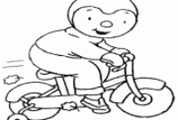 coloriage tchoupi velo