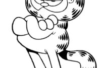 printable garfield coloring pages
