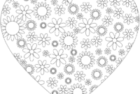 coloring pages of hearts and flowers coloring pages of hearts and flowers