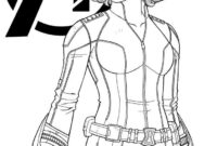 marvel black widow coloring pages