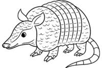 armadillo coloring pages armadillo coloring pages