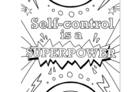 self control coloring page self control coloring page