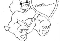 love a lot care bear coloring pages