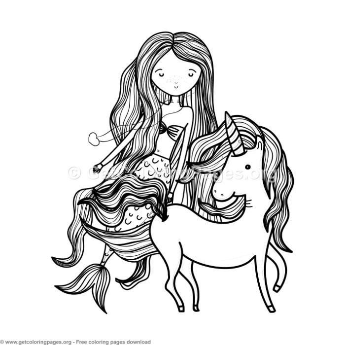 Unicorn Mermaid Colouring Pages - Franklin Morrison's Coloring Pages