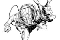 miles spiderman coloring page