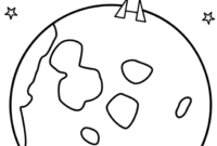 coloring pages moon