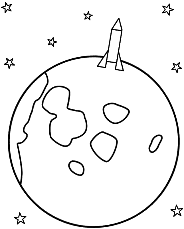Moon coloring pages to download and print for free