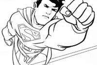 dessin a colorier a imprimer superman