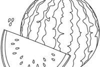 watermelon color page