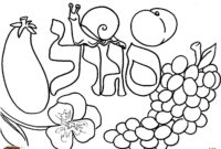 fruit salad coloring page
