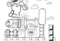 8 bit mario coloring pages 8 bit mario coloring pages