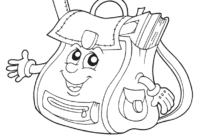 dessin cartable a colorier