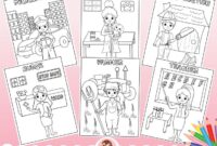 career coloring page career coloring page