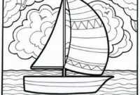 sailboat coloring sheet