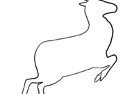 printable reindeer outline
