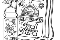aesthetic preppy coloring pages