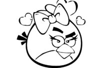 angry bird coloring page