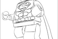 lego superman coloring page