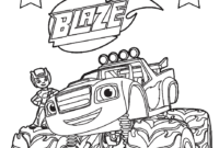 coloring page blaze coloring page blaze