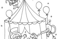 easy circus coloring pages easy circus coloring pages