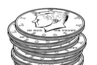 coin coloring page