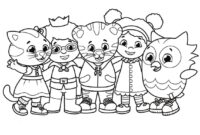 daniel tiger coloring page