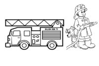 free printable fire truck coloring pages