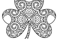 shamrock printable coloring page shamrock printable coloring page