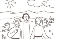 jesus and his disciples coloring page jesus and his disciples coloring page