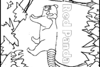 red panda movie coloring page red panda movie coloring page