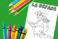 la befana coloring page