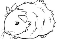 guinea pig coloring page guinea pig coloring page