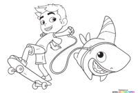 sharkdog coloring pages sharkdog coloring pages