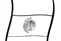 flag of mexico coloring page
