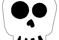 halloween skull printable